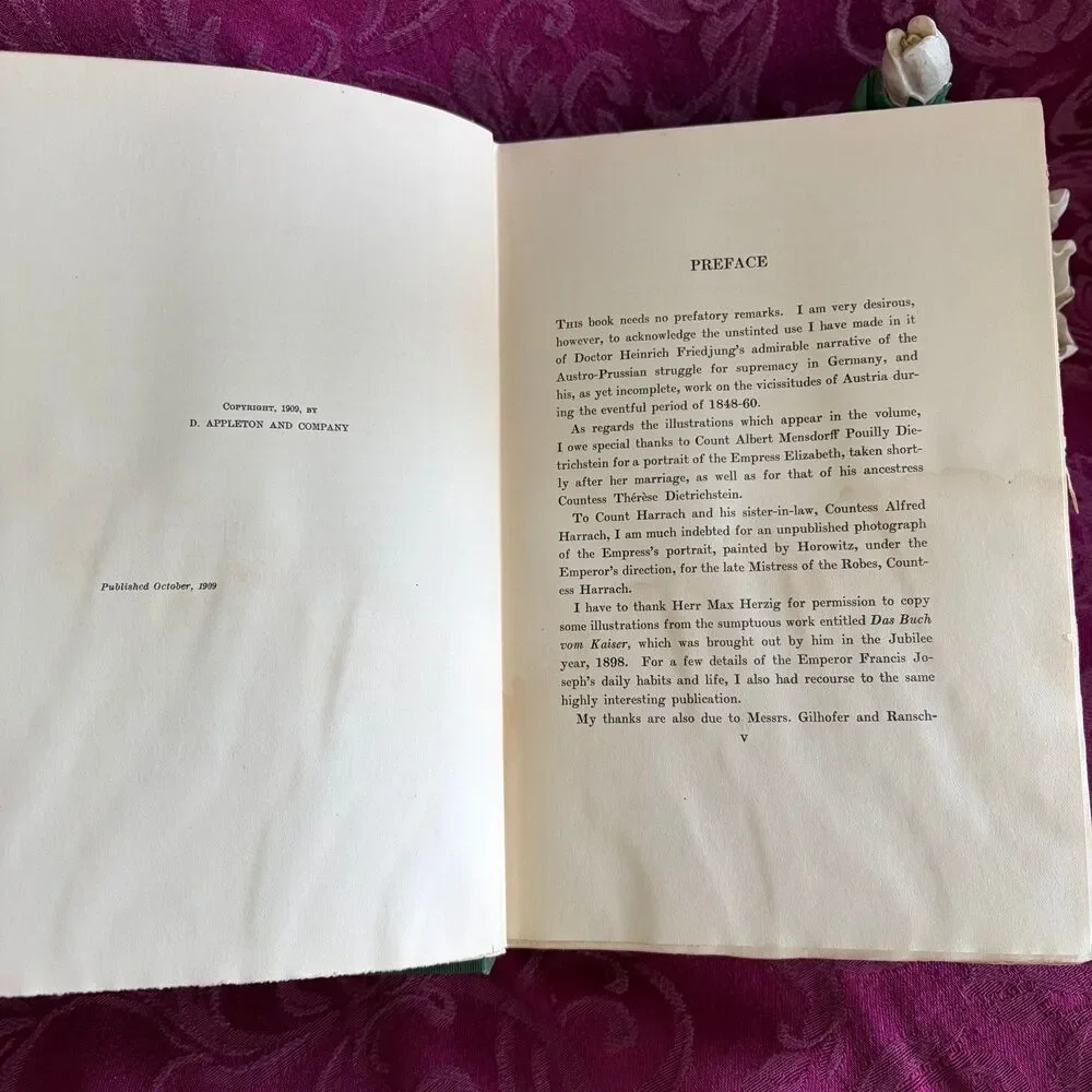 1909 Francis Joseph and His Times by Sir Horace Rumbold, Scarce First Edition